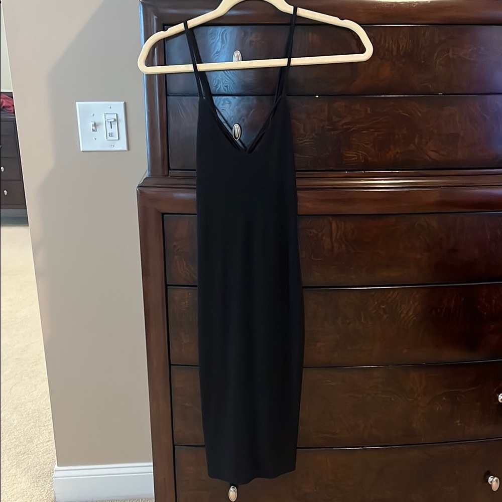 Elegant Black Slip Dress
